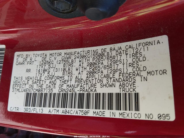 Toyota Tacoma Base V6