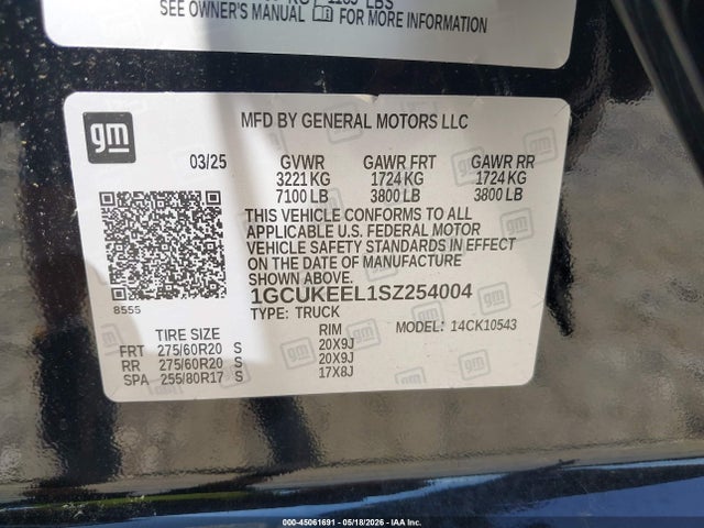 Chevrolet Silverado 1500 4wd  Short Bed Rst