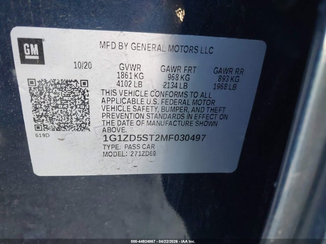 Chevrolet Malibu Fwd Lt