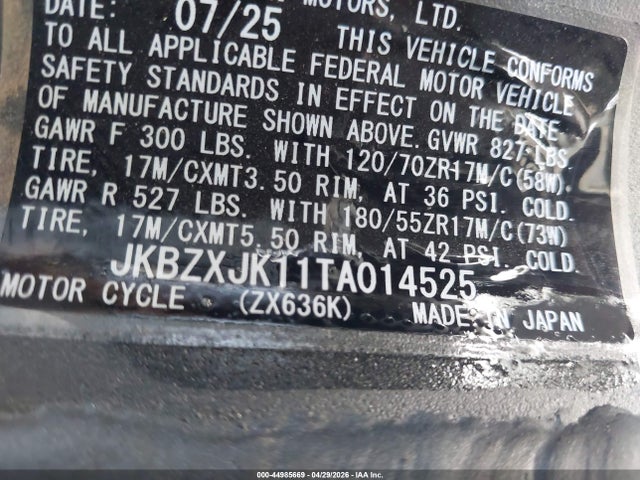 Kawasaki Zx636 K