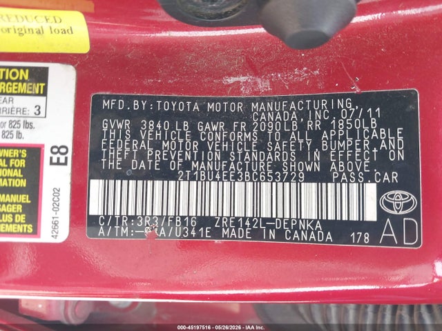 Toyota Corolla Le