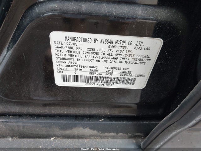 INFINITI G35x