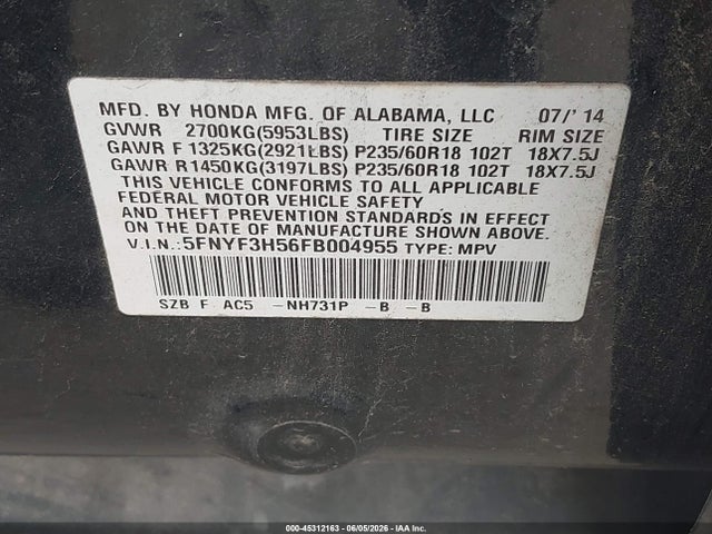 Honda Pilot Ex-l