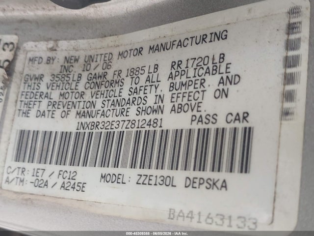 Toyota Corolla S
