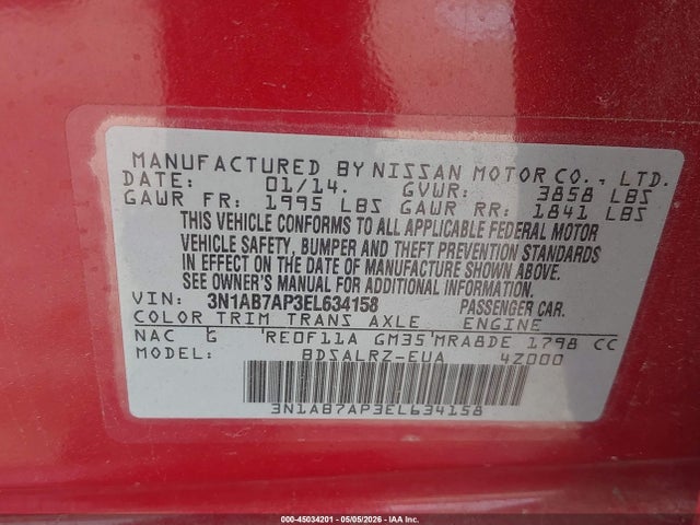 Nissan Sentra Sr
