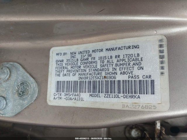Toyota Corolla Ve