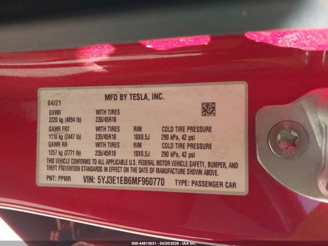 Tesla Model 3 Long Range Dual Motor All-wheel Drive