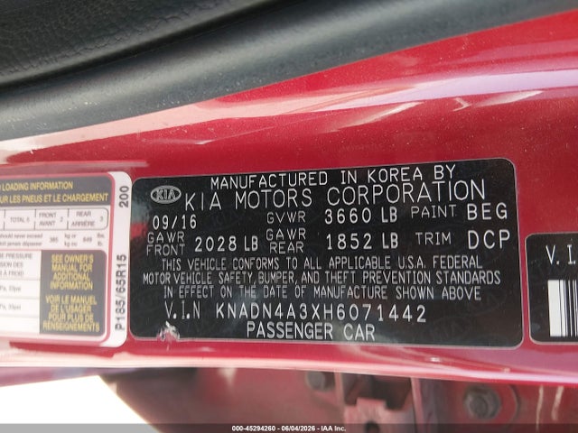 Kia Rio Ex