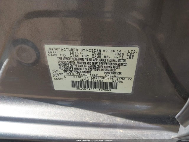 Nissan Versa 1.6 Sv