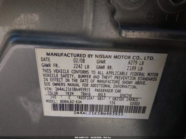 Nissan Altima 2.5 S