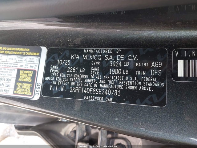 Kia K4 Lx