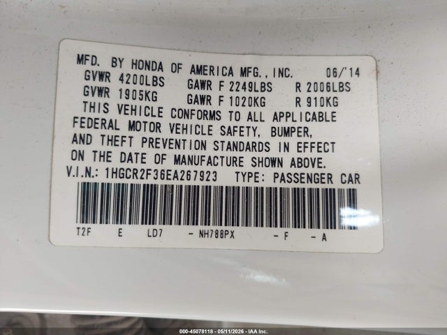 Honda Accord Lx