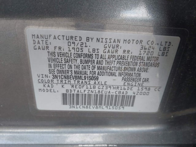 Nissan Versa Sv Xtronic Cvt