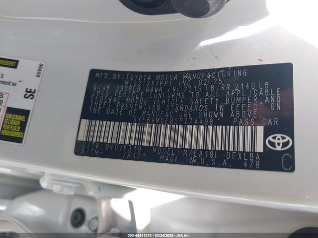 Toyota Corolla Le