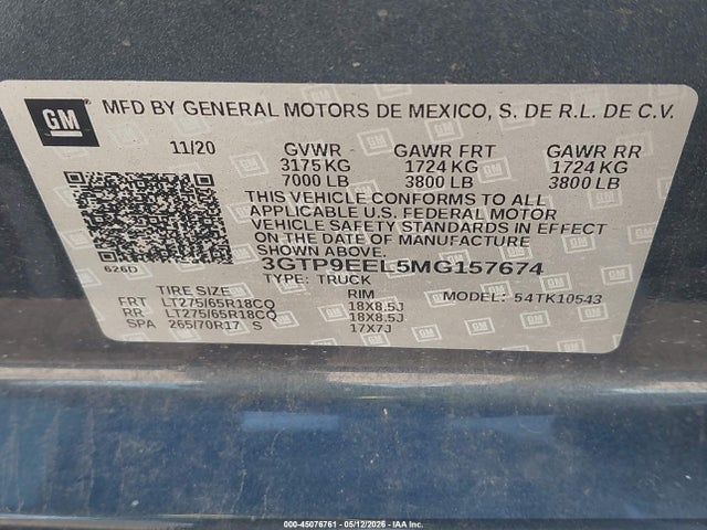 GMC Sierra 1500 4wd  Short Box At4