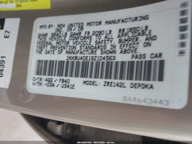 Toyota Corolla Le