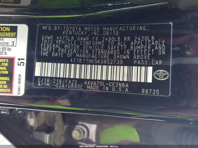 Toyota Camry Le