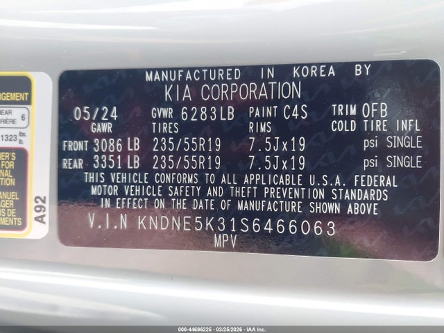 Kia Carnival Sx