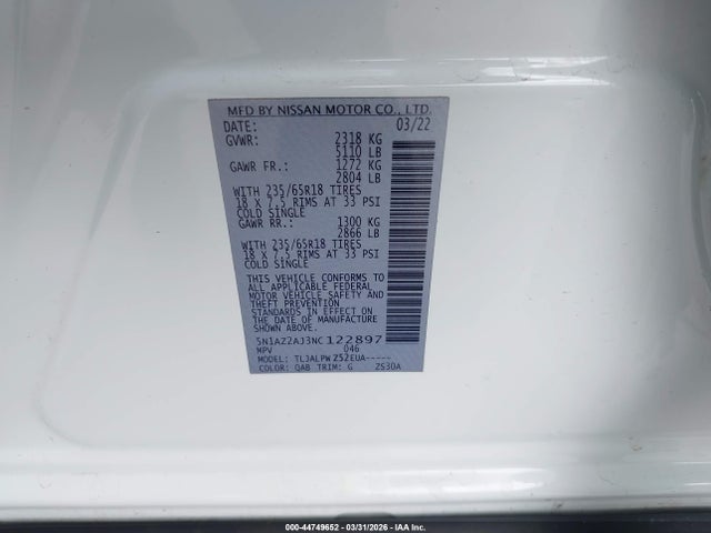 Nissan Murano S Fwd