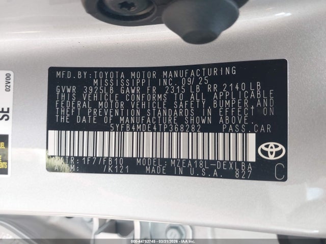 Toyota Corolla Le