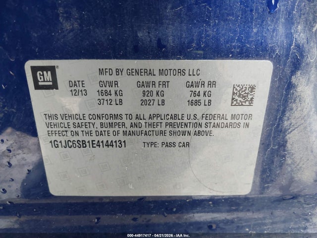 Chevrolet Sonic Lt Auto