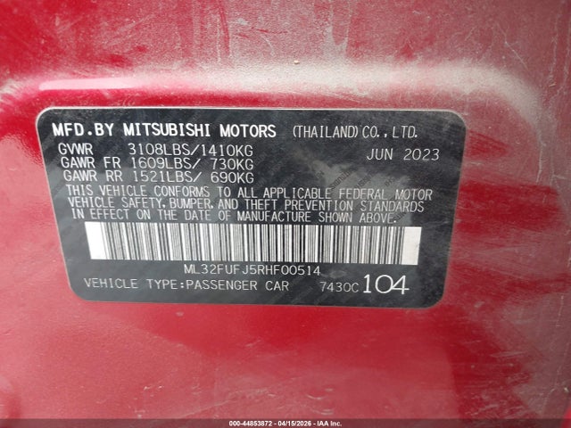 Mitsubishi Mirage Es