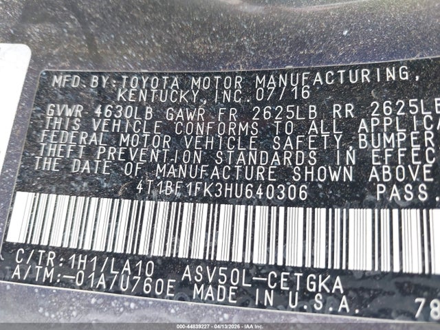 Toyota Camry Xle