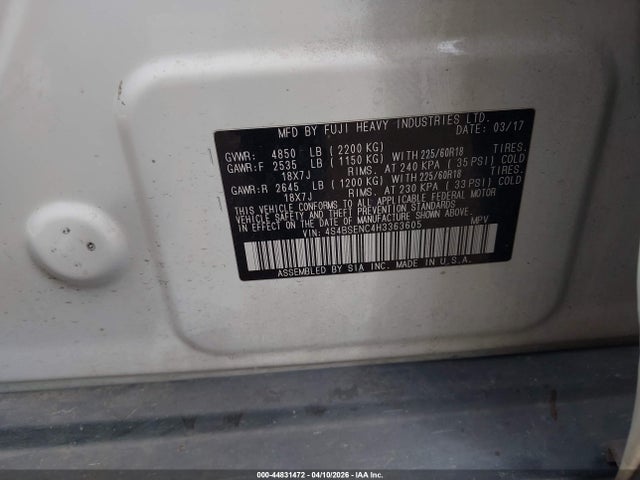 Subaru Outback 3.6r Limited