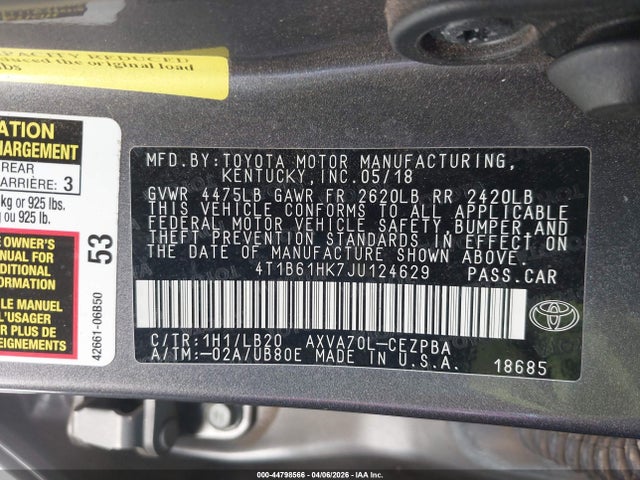 Toyota Camry Xse