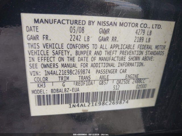 Nissan Altima 2.5 S