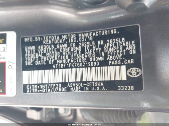 Toyota Camry Se