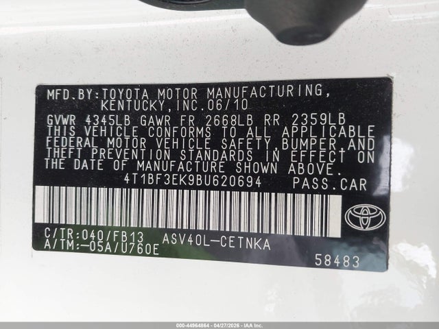Toyota Camry Le