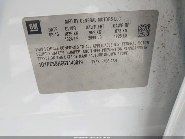 Chevrolet Cruze Ls Auto