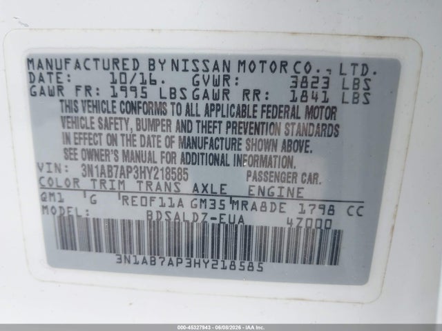 Nissan Sentra Sv