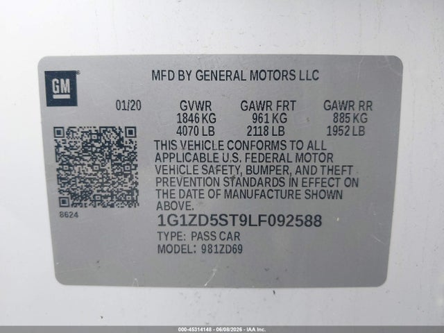 Chevrolet Malibu Fwd Lt