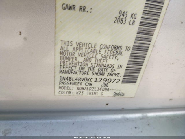 Nissan Altima 2.5 S