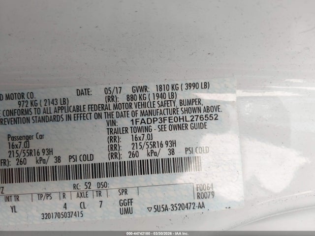 Ford Focus Se