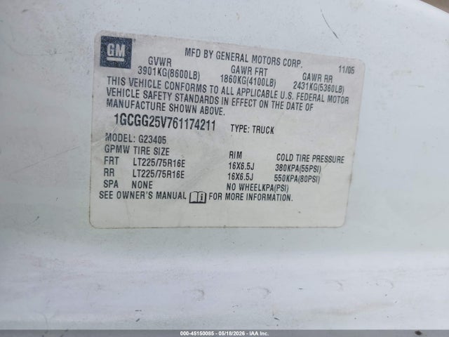 Chevrolet Express Work Van