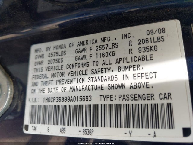 Honda Accord 3.5 Ex-l