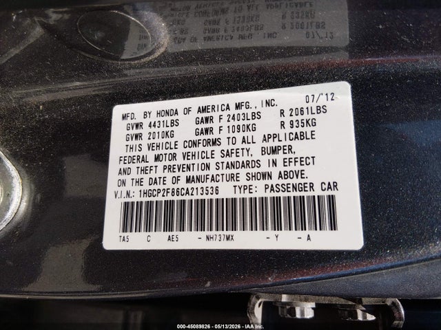Honda Accord 2.4 Ex-l