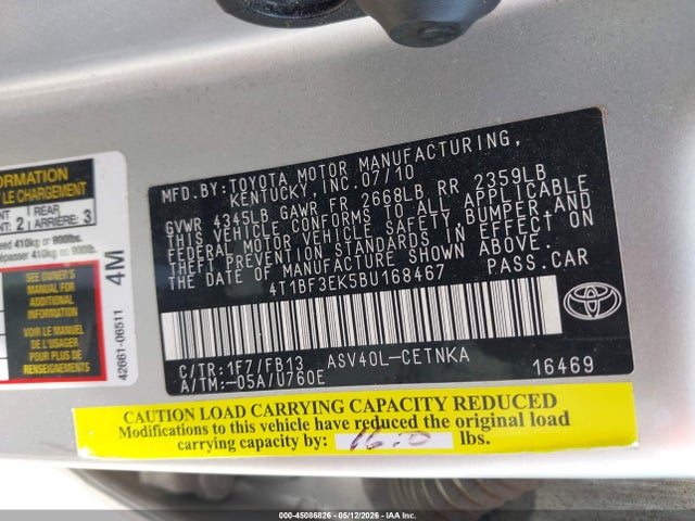 Toyota Camry Le