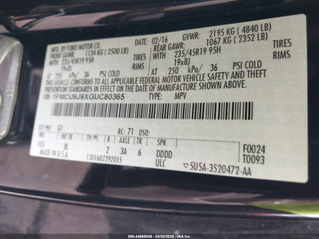 Ford Escape Titanium