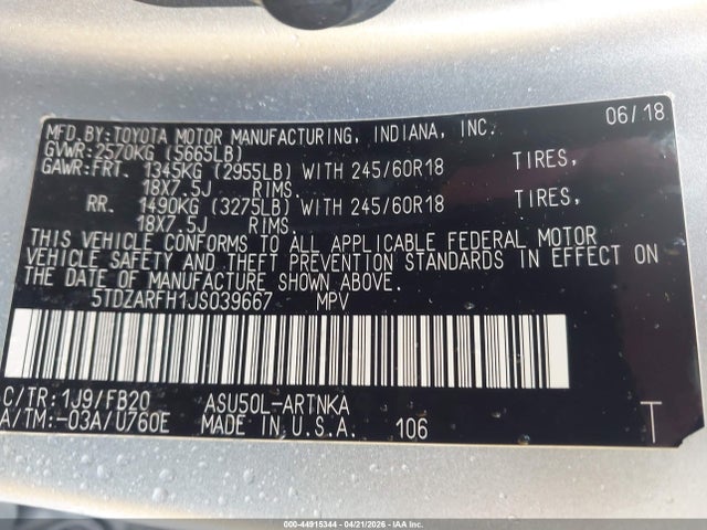 Toyota Highlander Le
