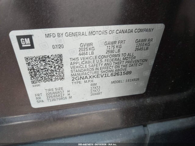 Chevrolet Equinox Fwd Lt 1.5l Turbo