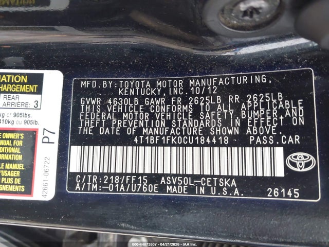 Toyota Camry Se