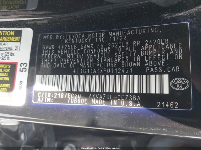 Toyota Camry Se Nightshade Edition