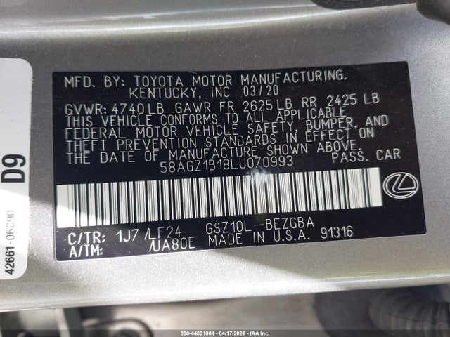 Lexus Es F Sport