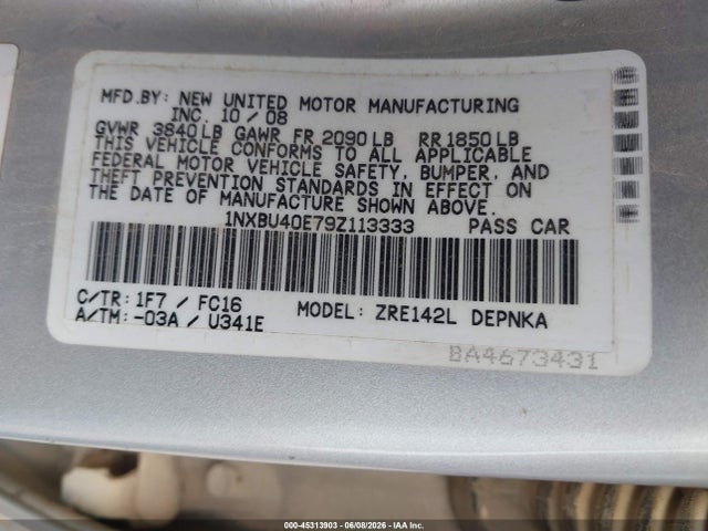 Toyota Corolla Xle