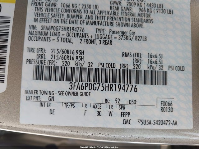 Ford Fusion S