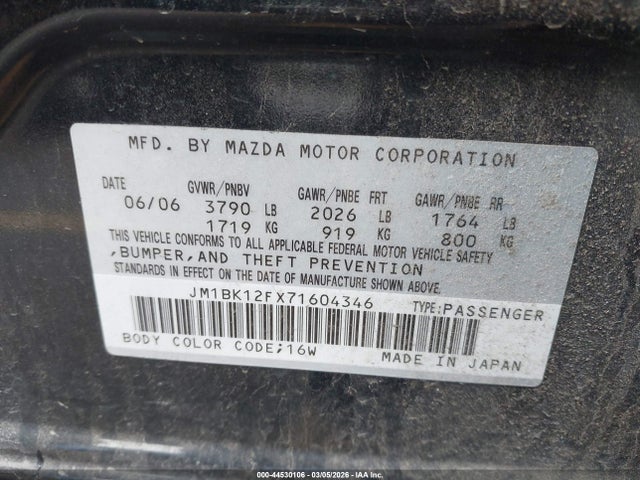 Mazda Mazda3 I
